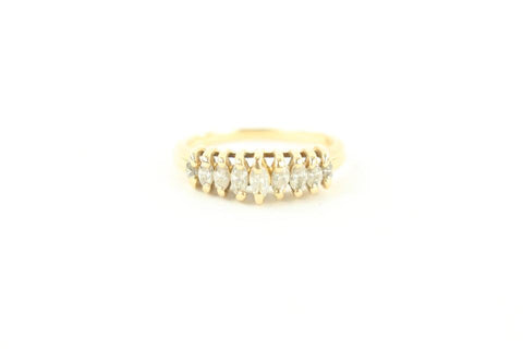 Other Size 7 14K Gold Marquis Diamond Ring 91ot127