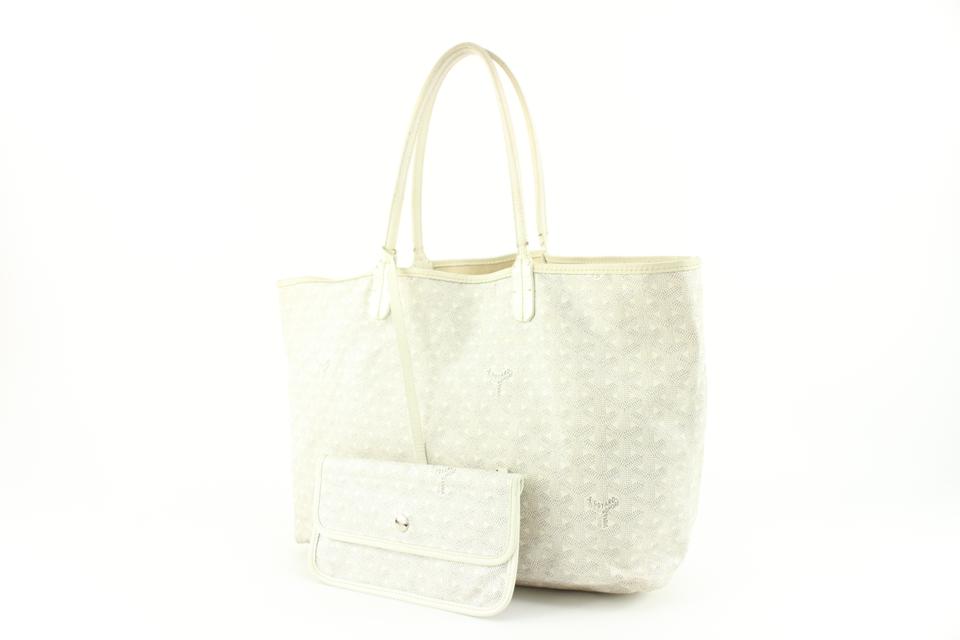 Goyard White St Louis PM Tote Bag with Pouch 113gy45 – Bagriculture