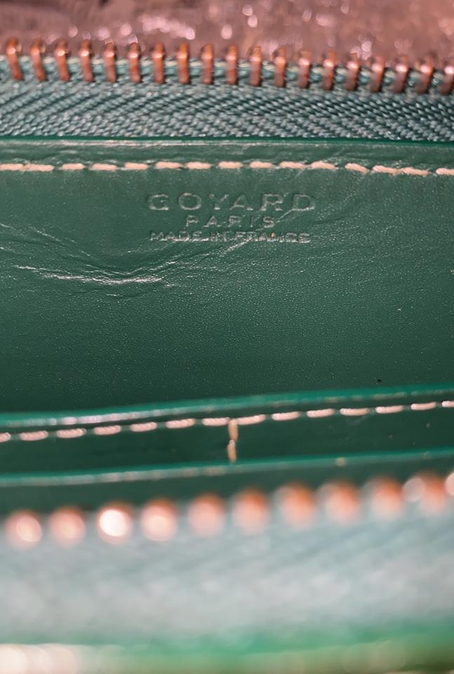 Goyard Green Chevron Matignon GM ZIppy Wallet Zip Around Continental 8 –  Bagriculture