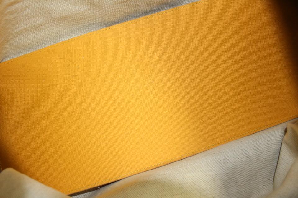 Goyardine Yellow Goyardine Coated Canvas and Leather Sac Hardy PM