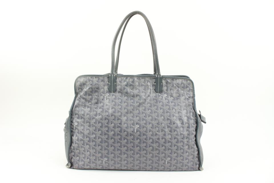 Goyard Grey Sac Hardy PM Dog Carrier Pet Bag with Pouch 13gy222s