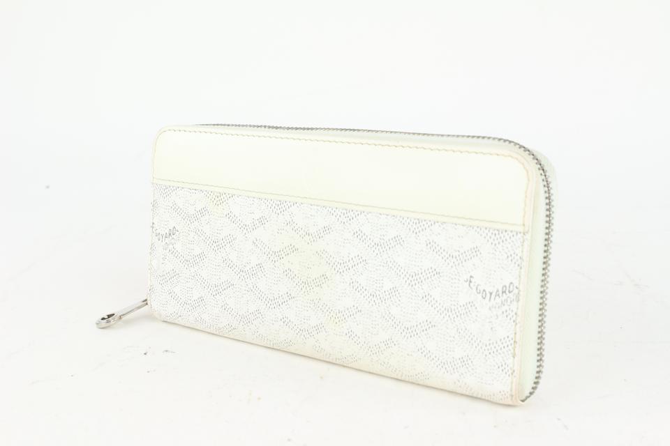 GOYARD Goyard long wallet with coin purse white