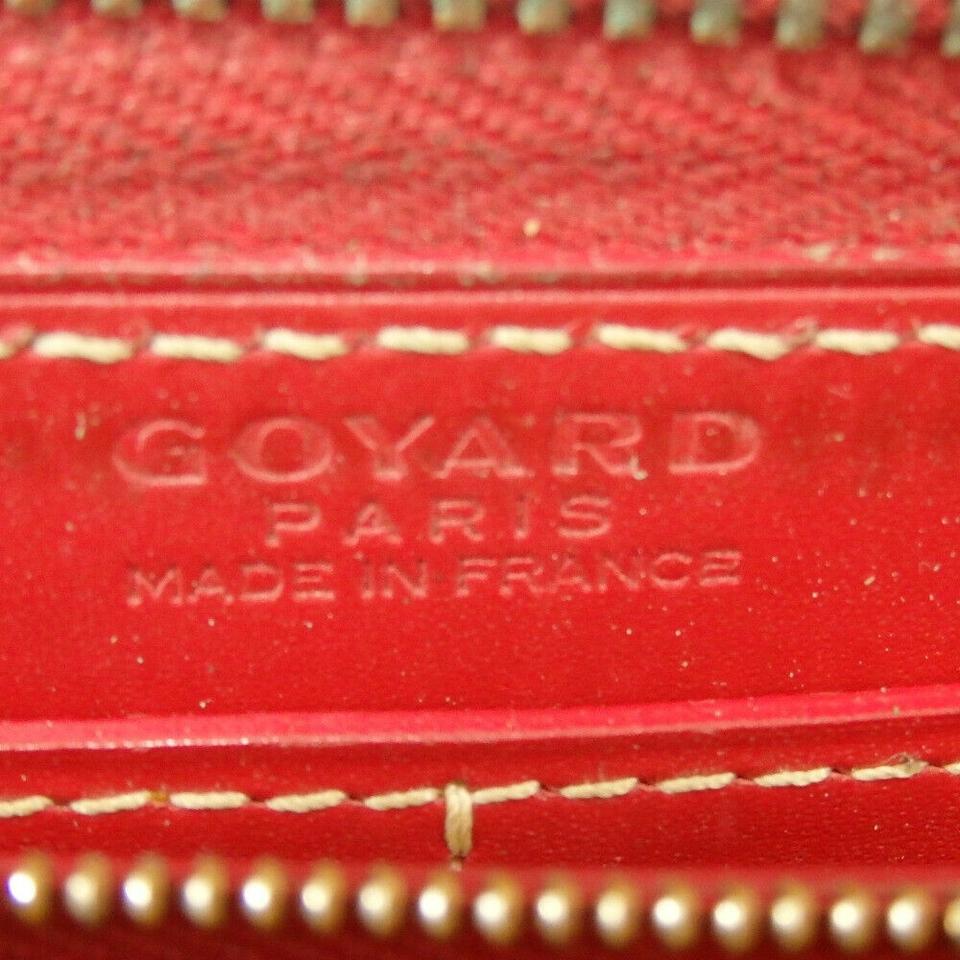 Goyard Red Chevron Matignon Zip Around Long Zippy Wallet ref.291731 - Joli  Closet