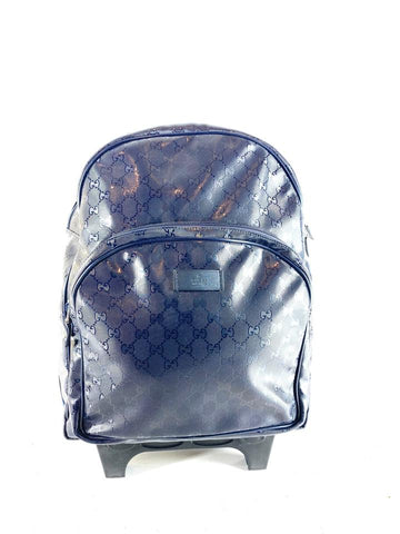 Gucci Imprime Blue Gucci Backpack Rolling Trolley GG 4g615