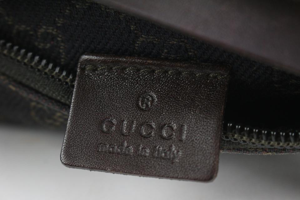 GUCCI Monogram Belt Bag Dark Brown | FASHIONPHILE