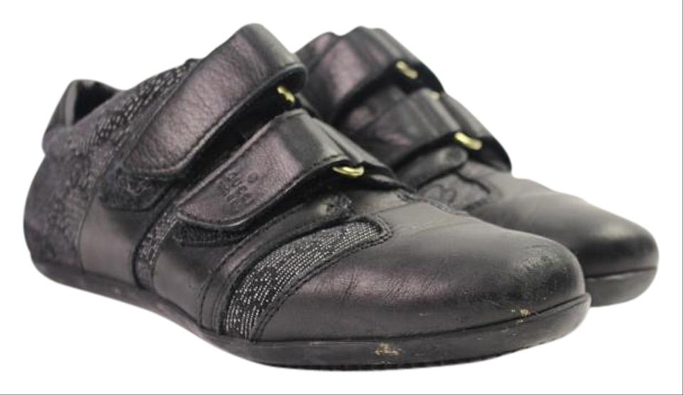 Gucci 091057 Women's Size 6 Monogram Velcro Sneakers 192gks54