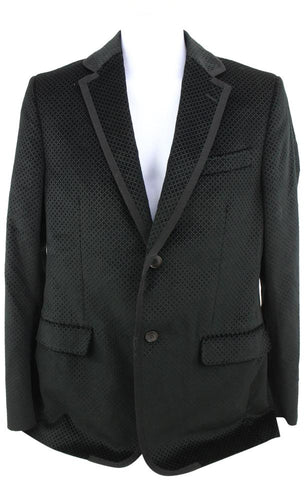 Gucci Men's Large Black Diamante Velvet Formal Smoking Jacket 125g27