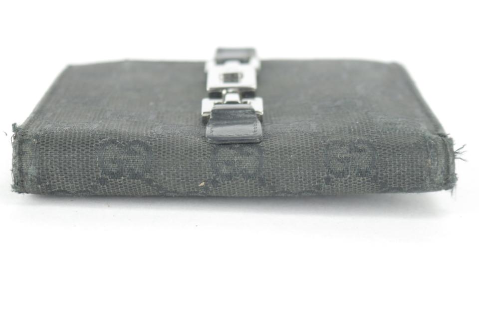 Gucci Monogram GG Piston Lock Compact Wallet