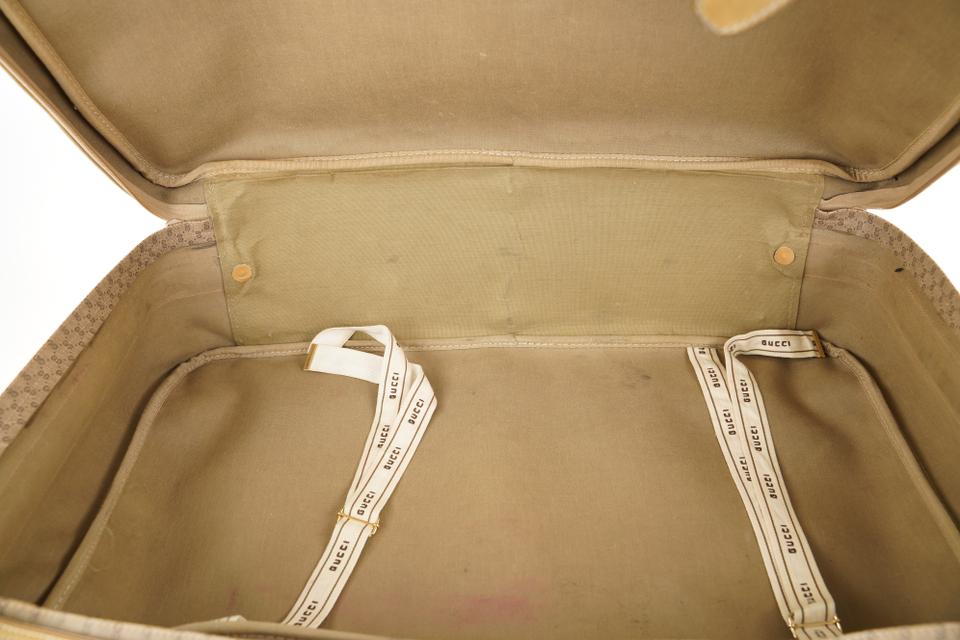 Gucci Monogram GG Micro Logo Suitcase Luggage Bag 398ggs226