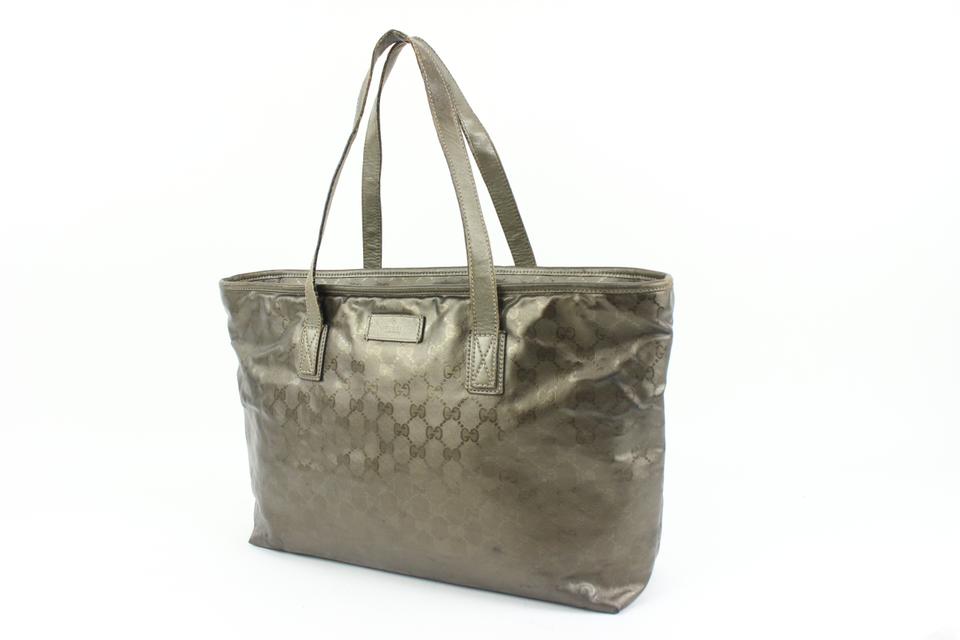 Authentic Gucci Grey Animal Print Plastic Bag on sale at JHROP