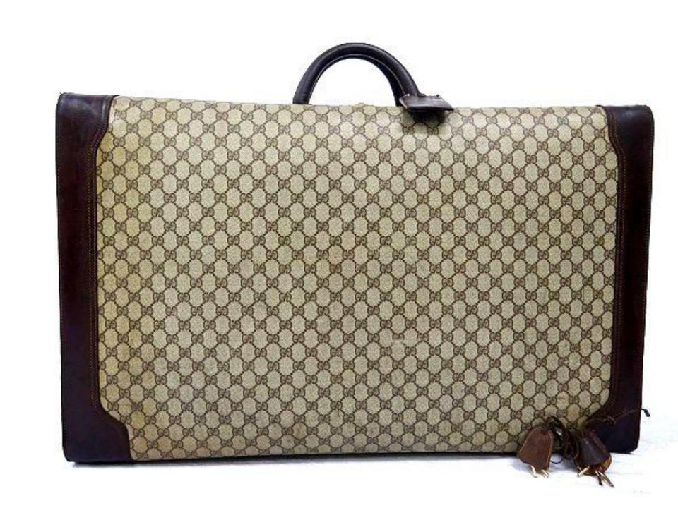 Gucci XL Supreme GG Monogram Trunk Suitcase Luggage Steamer 240691
