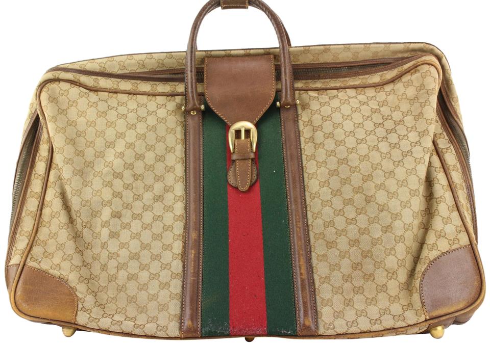 Gucci XL Monogram GG Web Suitcase Luggage Bag 127ggs23, Women's