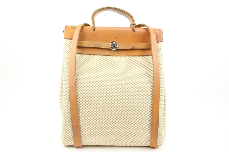 Backpack Hermès Beige in Cotton - 32513147