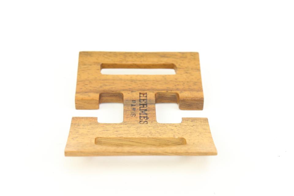 Hermès Wood H Logo Scarf Ring 22h413s – Bagriculture