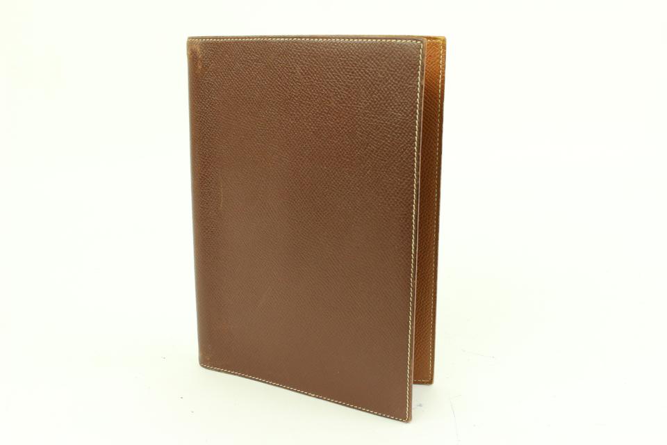 Hermès Brown Verso Leather Simple Agenda Cover GM 12h426s