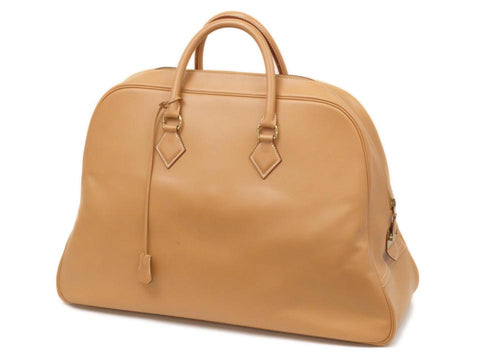 Hermès Gold Samplon Travel Boston Duffle Bag 236797