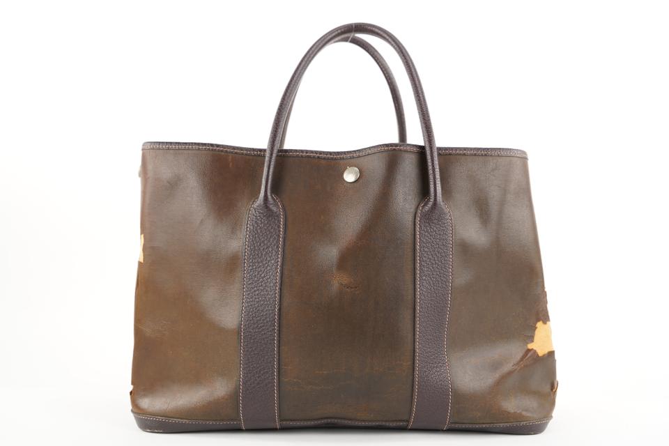 Hermes Buffalo ia Leather Garden Party Tote 345her224
