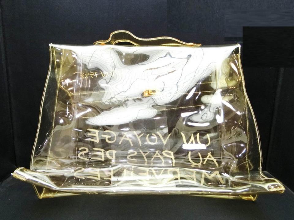Hermes Vinyl Kelly Beach Hand Bag Souvenir De l'exposition 1997 05458