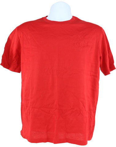 Hermès Women's Medium Red Logo T- Shirt 111h22
