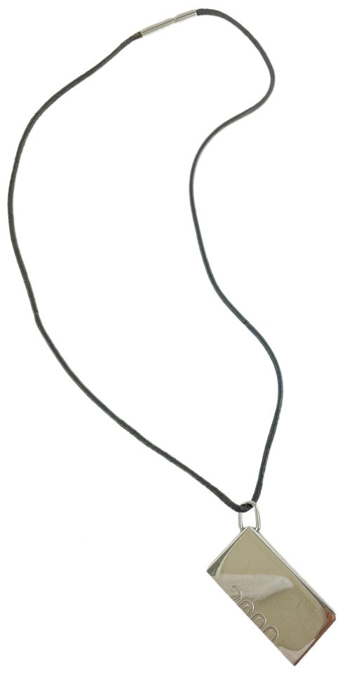 Hermès Silver Tone Charm Necklace Choker Pendant Charm 44Herl1125