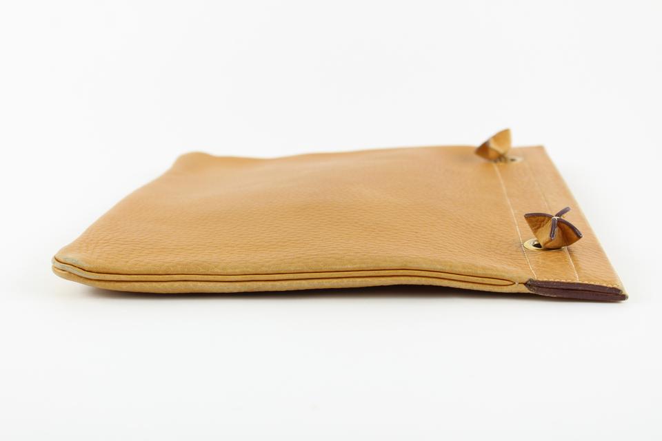 Hermes Brown Leather Aline MM Flat Tote Bag 5her1222 – Bagriculture