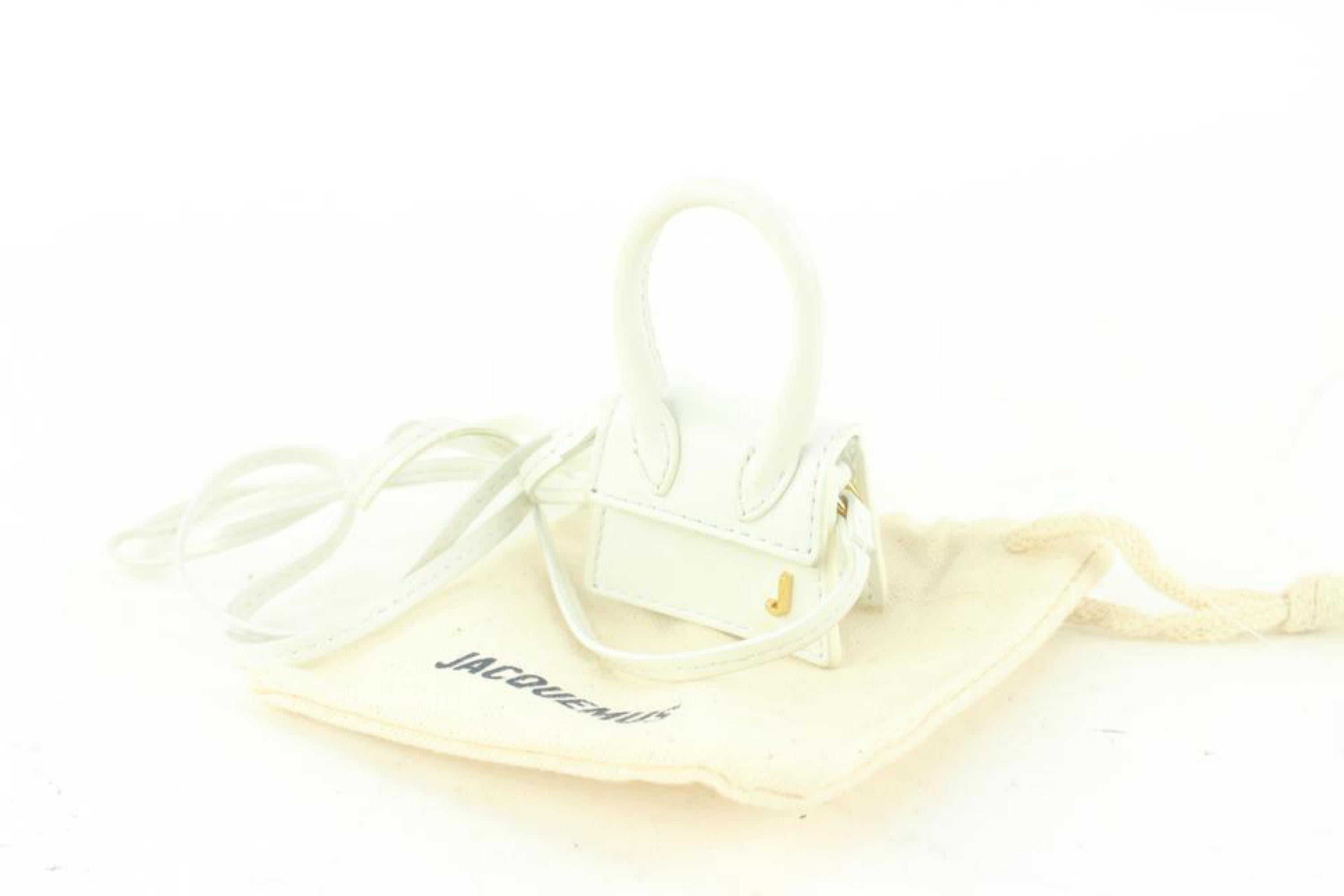 JACQUEMUS Le Chiquito Mini Bag - White for Women