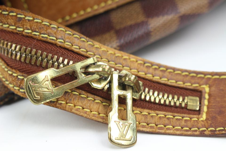 Louis Vuitton Limited Edition Centenaire Damier Columbine Zip Shoulder Bag
