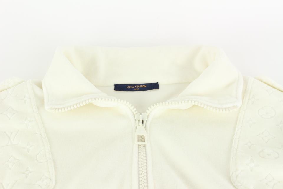 Louis Vuitton Mens Small Plain Rainbow Runway Velour Monogram Zip Sweatshirt106lv19