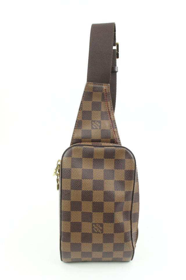 Louis Vuitton Damier Ebene Geronimos Body Bag Waist Pouch 119lv49