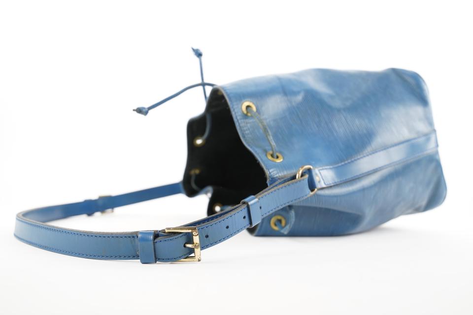 Louis Vuitton Bicolor Blue x Black Noe Petit Drawstring Bucket Hobo Bag  ref.326213 - Joli Closet