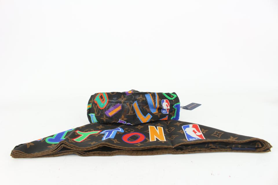 Louis Vuitton x NBA Letters Mask Cover & Bandana Set Monogram Brown in  Cotton - US