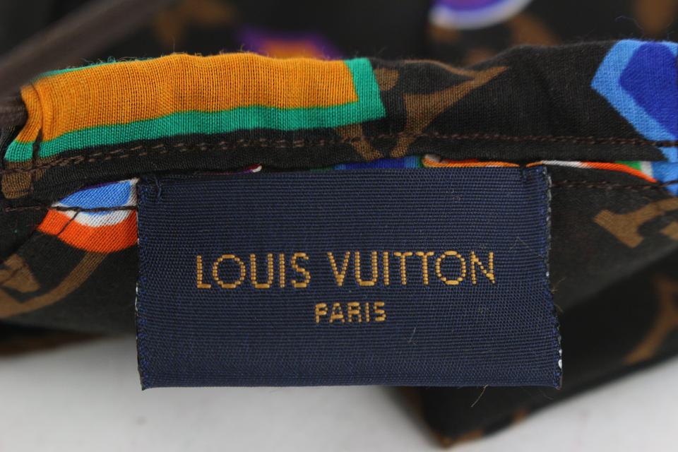Louis Vuitton Face Mask And Bandana Set Monogram Blue in Black
