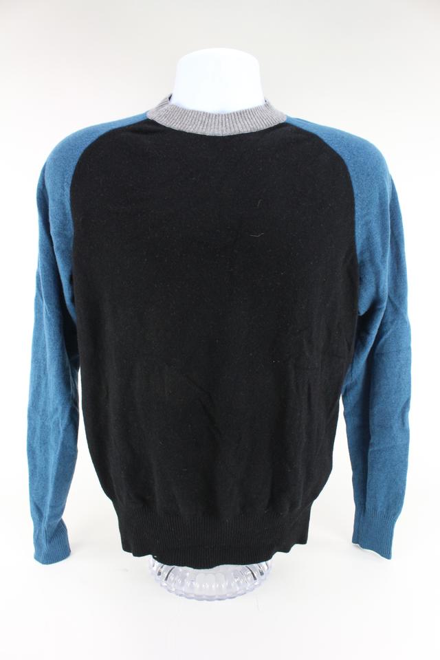 Louis Vuitton VIrgil Abloh Black x Blue Long Sleeve Sweater Shirt 3lz526s