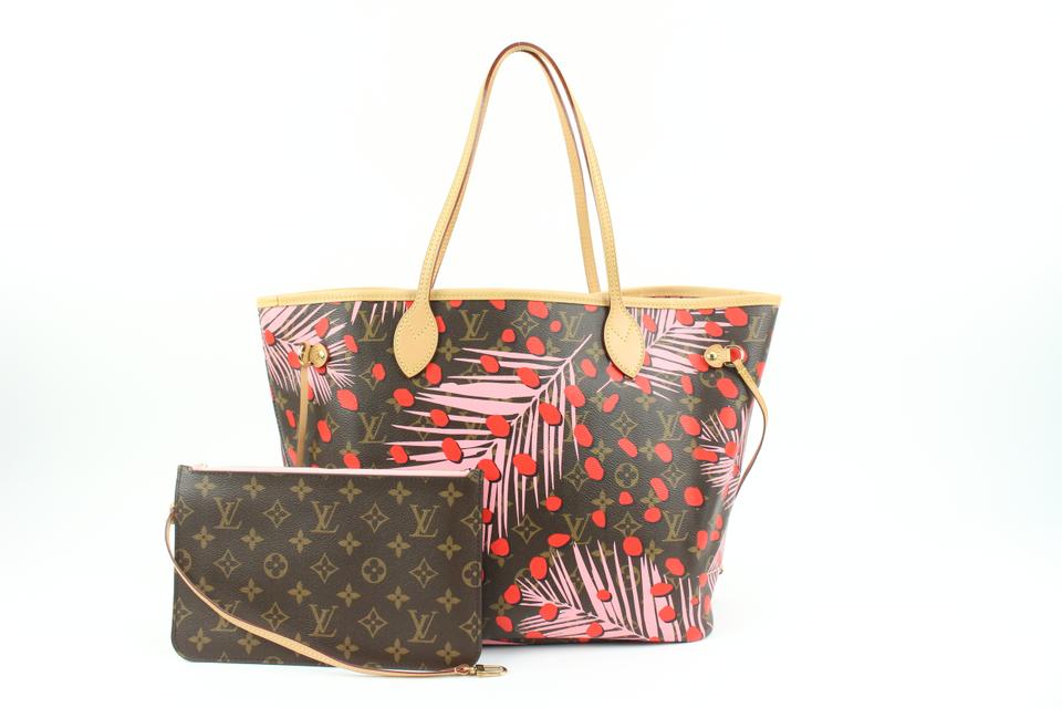 Louis Vuitton Rare Palm Springs Jungle Dots Neverfull MM Tote with Pou –  Bagriculture