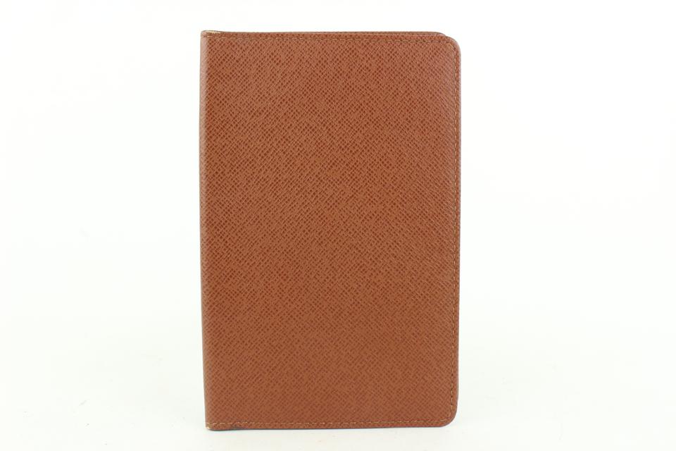 Louis Vuitton Brown Taiga Leather ID Holder Card Case Wallet 513lvs68