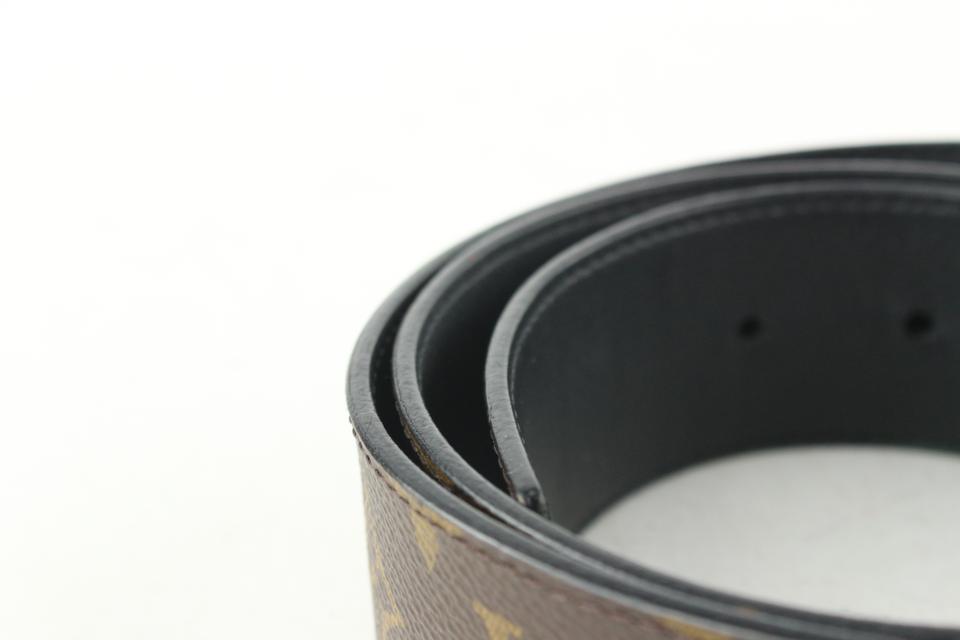 Louis Vuitton Black Leather Neogram Belt Size 90/36 - Yoogi's Closet