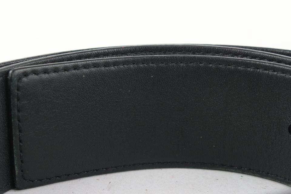 Lv circle leather belt Louis Vuitton Black size 90 cm in Leather - 35180610