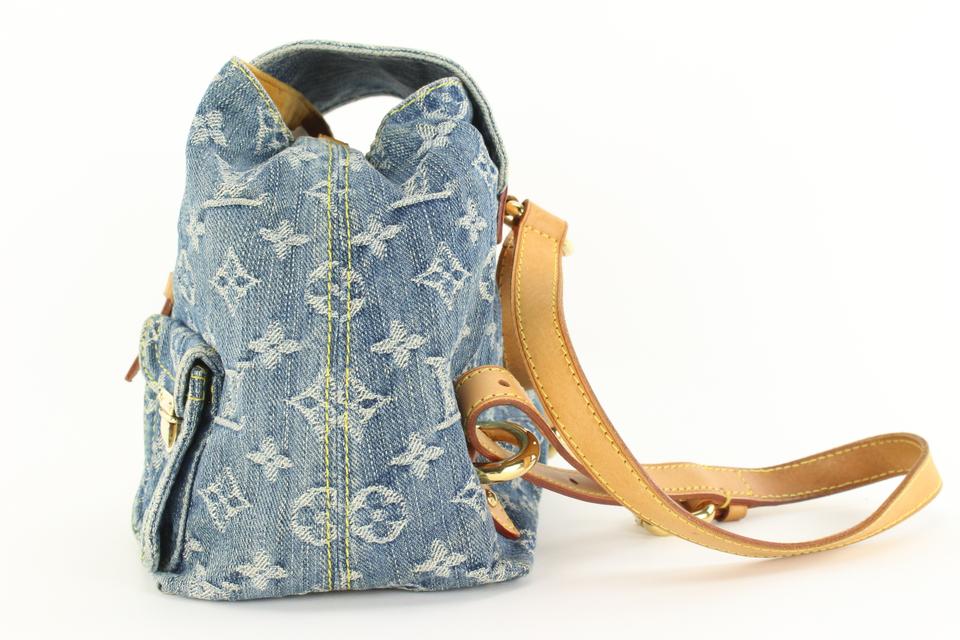 Lot - Louis Vuitton 'Sac A Dos' Denim Monogram Backpack