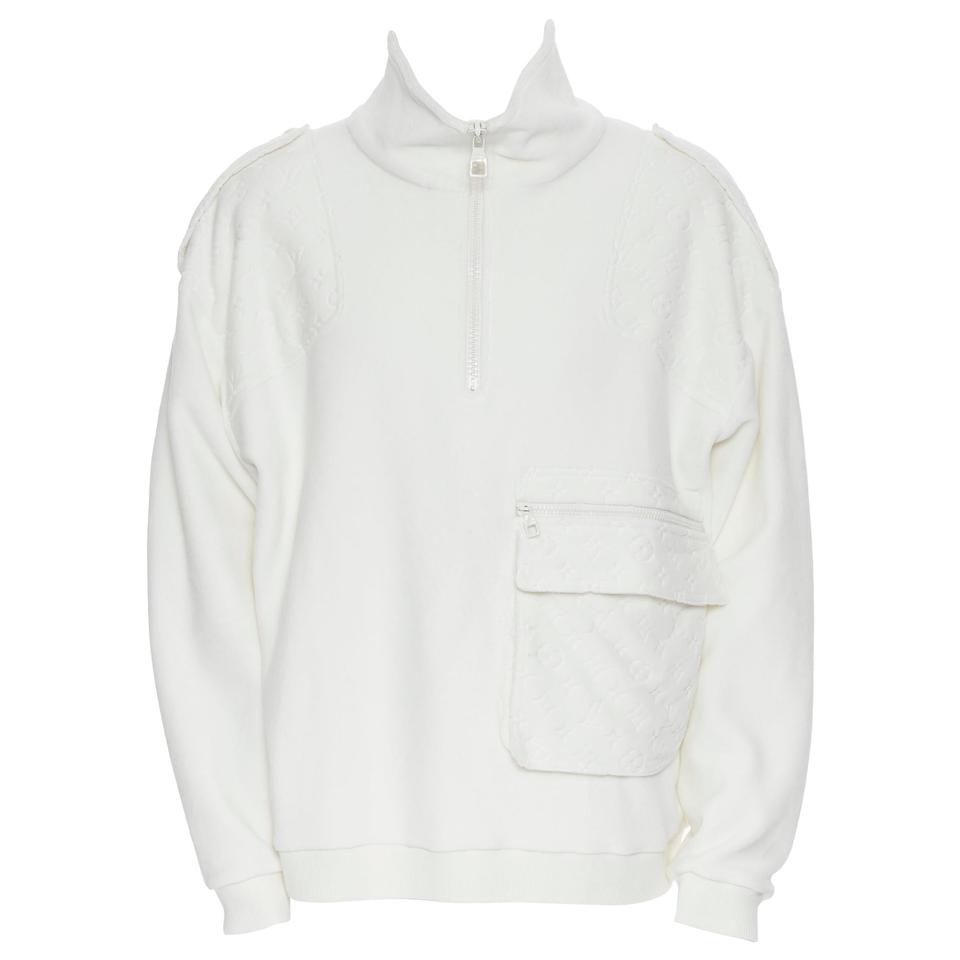 Louis Vuitton Cream Cashmere Plain Rainbow Crewneck T-Shirt L at