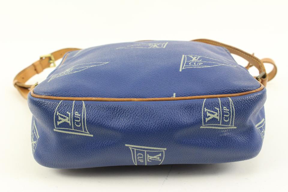 Louis Vuitton 1991 Blue LV Cup Sac San Diego Crossbody Bag 