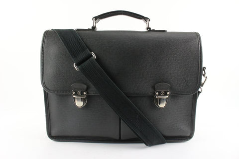 Louis Vuitton Black Taiga Leather 1224lv34