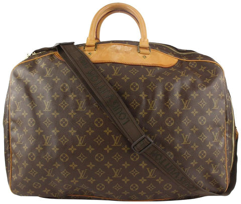 Louis Vuitton Monogram Alize 2 Poches Suitcase Luggage with Bandouliere Strap 9lv110