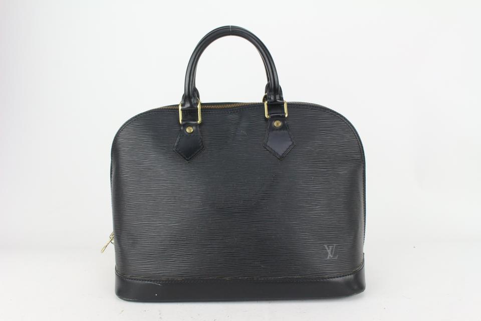 Louis Vuitton Black Epi Alma PM Bag 820lv4