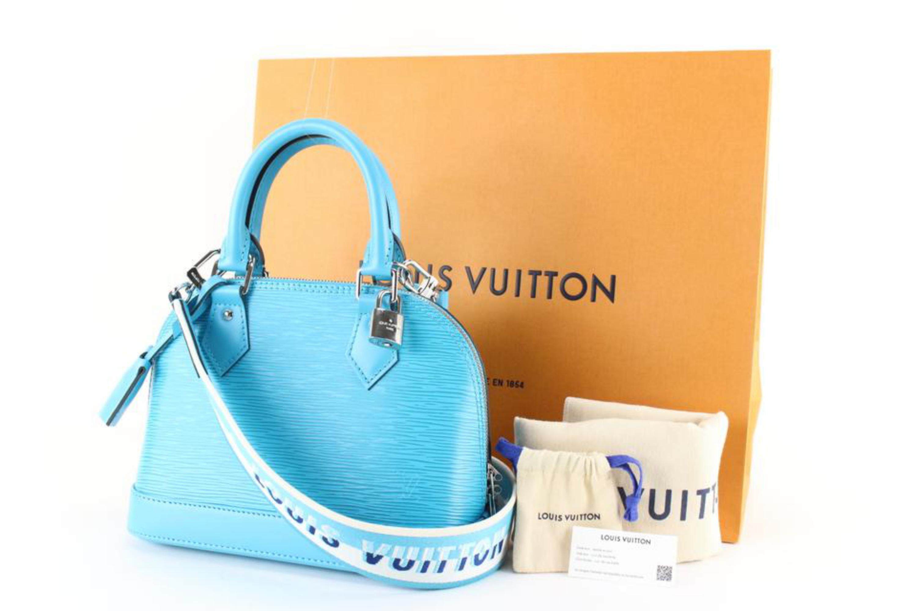 Louis Vuitton Limited Turquoise Epi Leather Alma BB 2LK919A