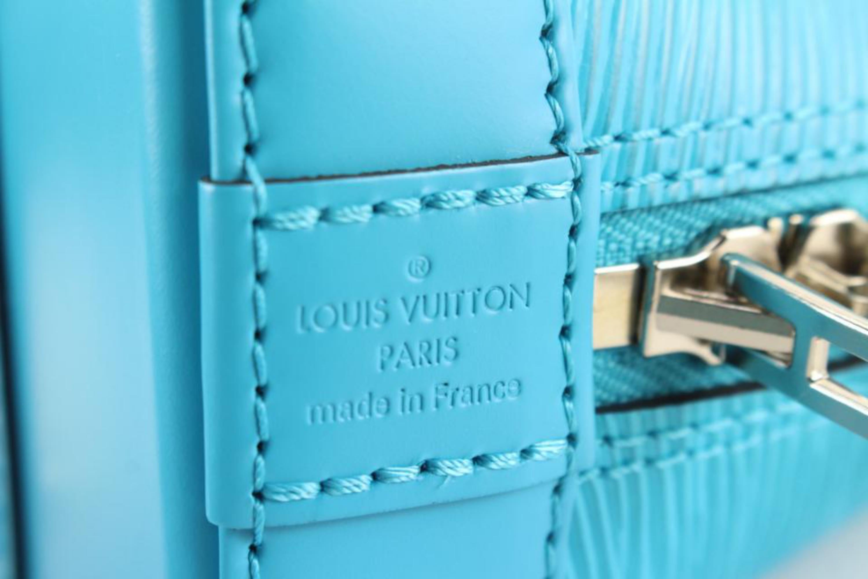 LOUIS VUITTON Epi Jacquard Alma BB Turquoise 1200885