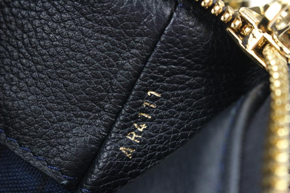 Louis Vuitton Navy Monogram Leather Empreinte Audacieuse PM 2way Hobo Artsy 24lv127s