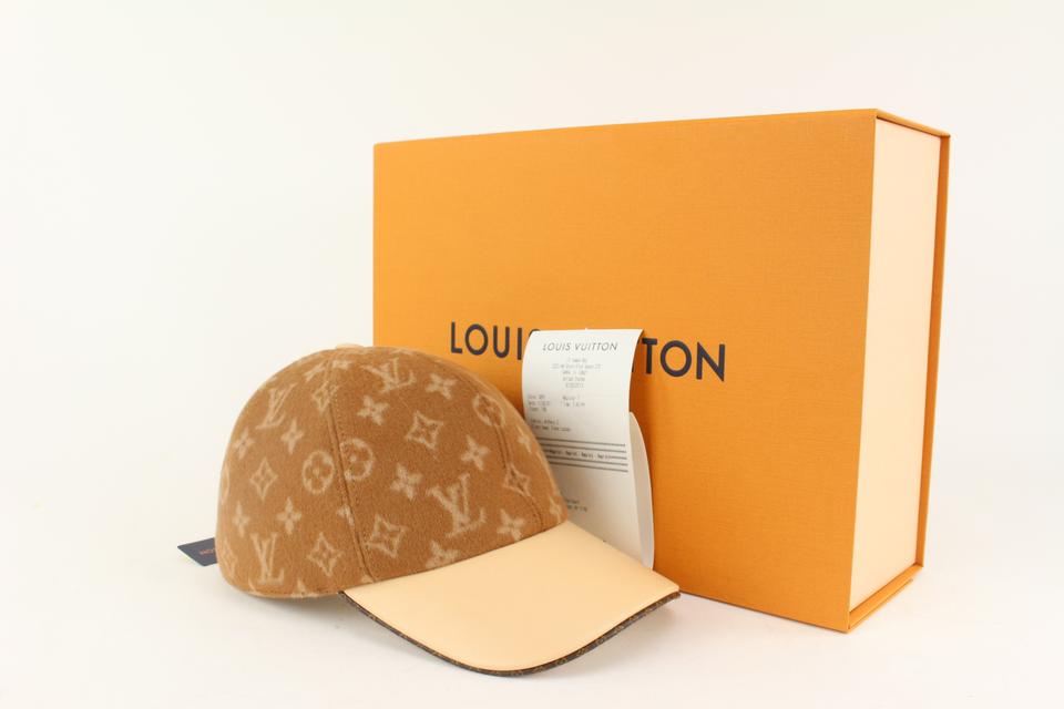 Louis Vuitton Caramel Brown x Beige Cashmere Carry On Cap Ou Pas