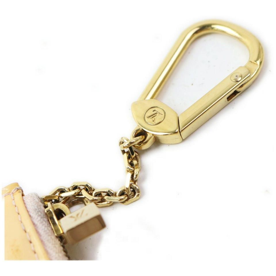 Louis Vuitton Beige Monogram Vernis Pochette Cles Key Pouch Keychain 862780