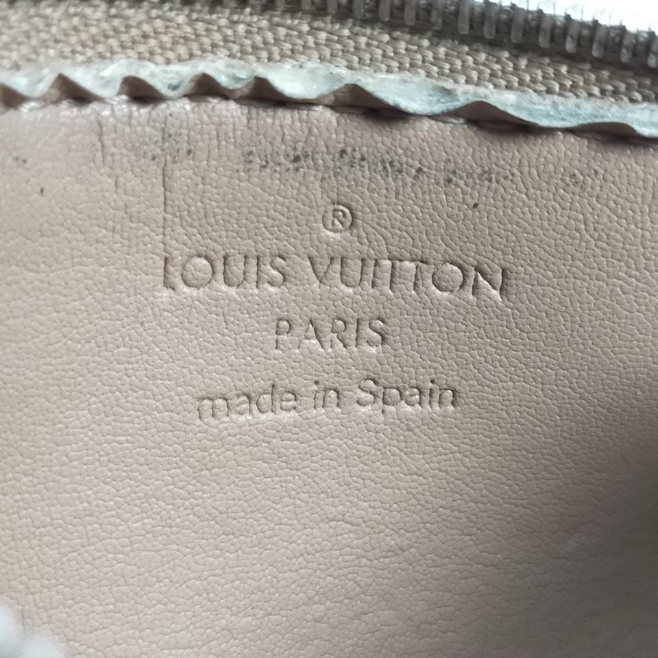 LOUIS VUITTON Monogram Vernis Pochette Cle NM Coin Purse Beige M91763 auth  45448 Patent leather ref.968758 - Joli Closet