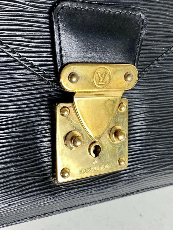 Louis Vuitton Biface Noir EPI Satchel